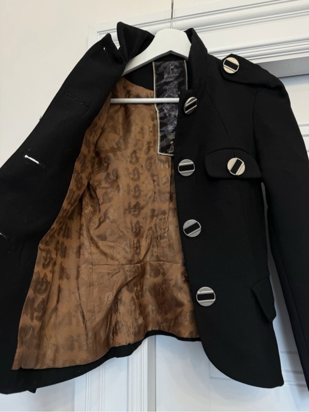 L.A.M.B. GWEN STEFANI WOOL BLAZER RARE STYLE 2007 SIZE 2 FLAWLESS $450 RETAIL - Picture 12 of 12